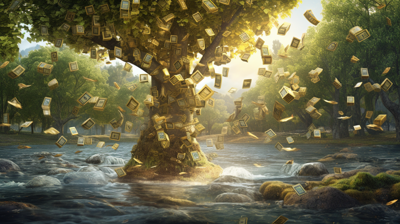 金の生る木のイメージ